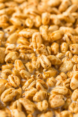 Healthy Sweet Puffed Wheat Breakfast Cereal