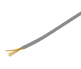 Copper wire cable. vector illustration