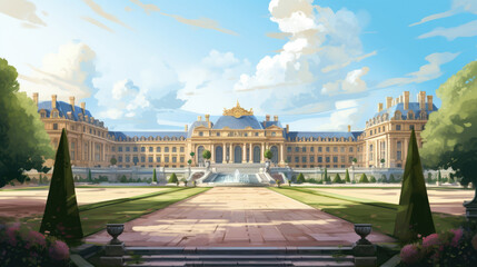 Palace of Versailles illustration