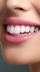 Obraz premium A woman with a radiant smile showcasing