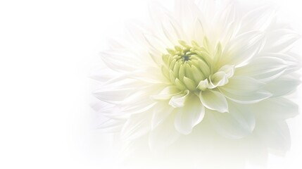 Dahlia petals macro. Chrysanthemum flower head. Floral abstract background. Generative AI. Illustration for banner, poster, cover, brochure or presentation.