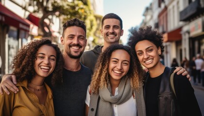 Photo of a group of people standing together