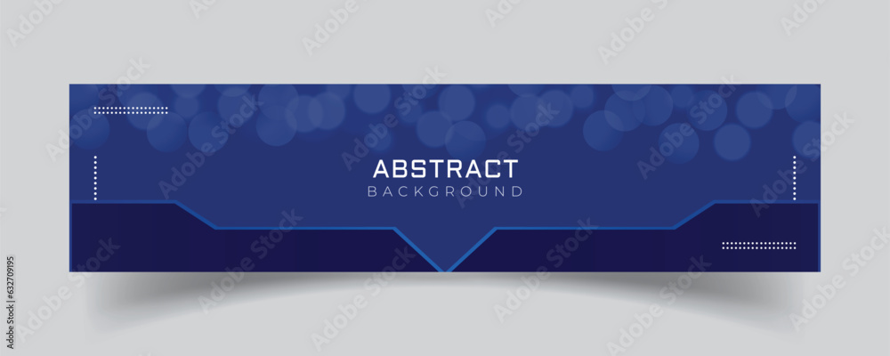 Sticker linkedin banner abstract background with bubbles