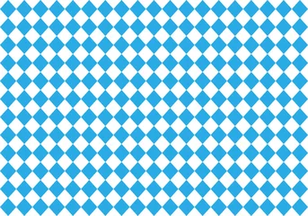 Poster Blue and white rhombus pattern © Bela Art