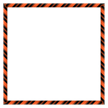 Design frame for halloween with white background