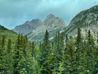 The Canadian Rocky Mountains in Banff National Park