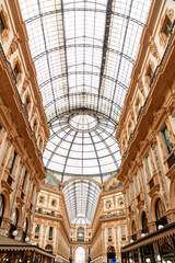The Galleria Vittorio Emanuele II, Milan, Lombardy, Italy