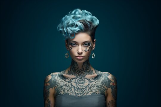 Beautiful Girl with tattoos