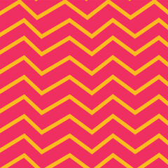 Zigzag Chevron pattern yellow and red background