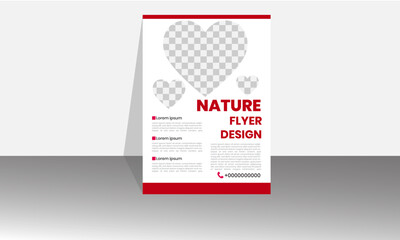 Nature colorful business flyer template.