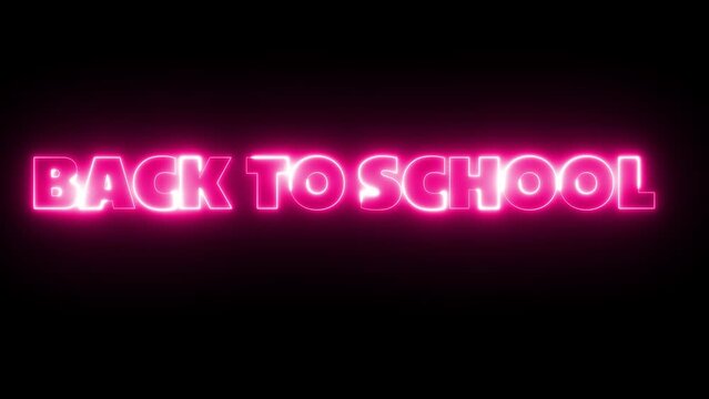 Back to school neon theme