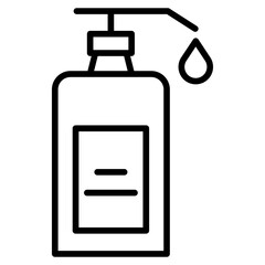 Outline Dish wash soap bottle icon
