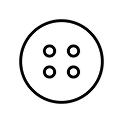 Outline Cloth Button icon