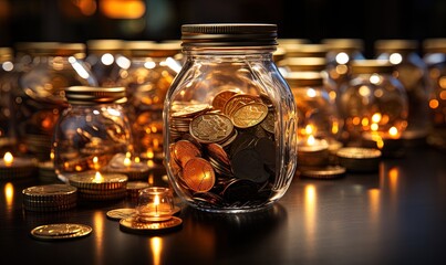 stack of cryptocurrencies: bitcoin, ethereum, litecoin, etcetera. Generative AI