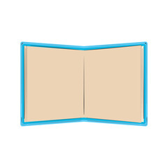 Isolated colored open book school supply icon Vector illustration