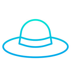 Outline gradient Cowboy Hat icon
