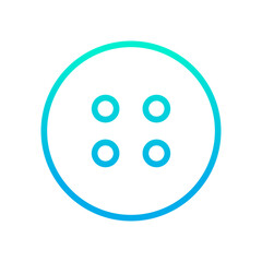 Outline gradient Cloth Button icon