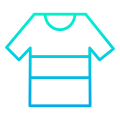Outline gradient T Shirt icon