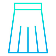 Outline gradient Skirt icon