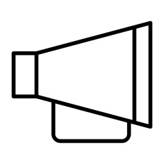 Obraz premium Outline Megaphone icon