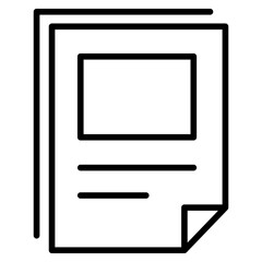 Outline Newspaper icon
