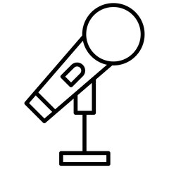 Outline Mic icon