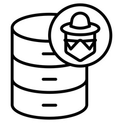 Outline Database Hacker icon