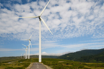 Wind turbines at the La Peñuca wind farm