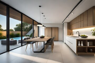 modern kitchen interior