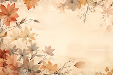 Autumn leaves, generative ai