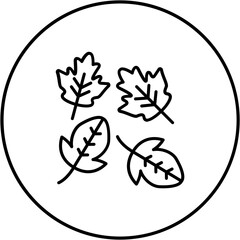 Leaves Falling Icon