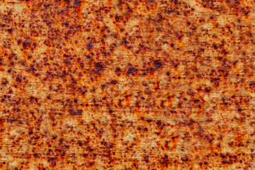 Old metal surface with rust spots, uniform texture background