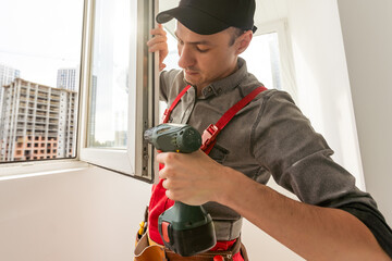 window installation wizard configures window closing