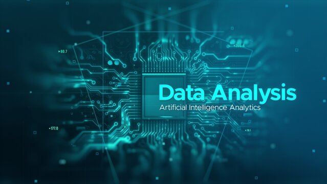 Data Analysis. Artificial Intelligence Analytics. Digital Agency. The video of this image is in my portfolio.	