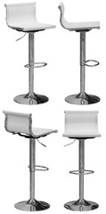 Bar stool. Interior element. Isolated from the background. From different angles