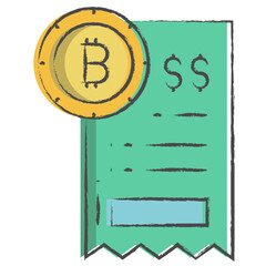 Hand drawn Bill illustration icon