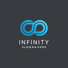 Infinity logo design with creative idea