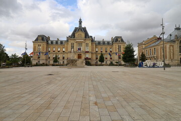L'hôtel de ville, vue de l'extérieur, ville de Evreux, département de l'Eure, France