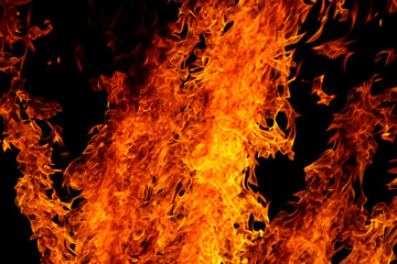 fire flames background danger, red, 