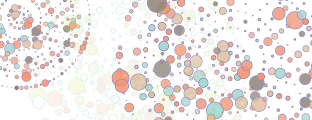 Obraz premium Round dots frame with empty space. Circle dotted design. Vector abstract background