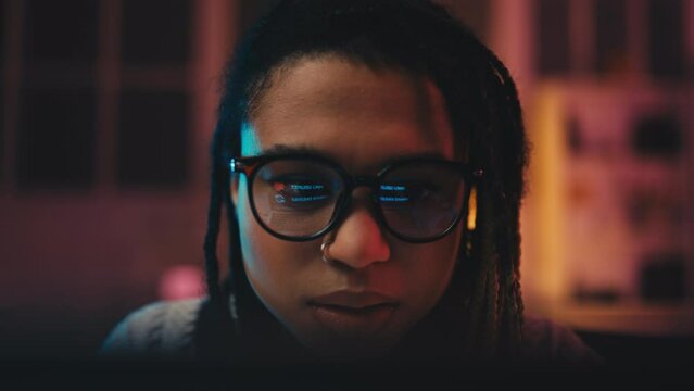 African American woman getting more likes, social media obsession, addiction