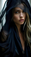 Silk Dream Fashion Concept and Portrait Brainstorming Illustration Digital Art Wallpaper Background Journal KI AI Generative AI