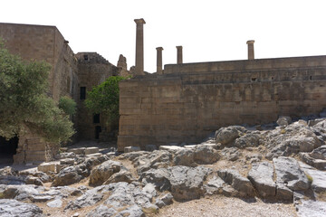 ruiny Lindos, akropol