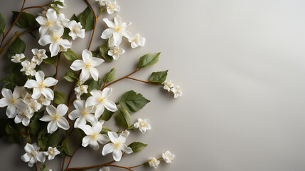 Fiori per messaggio funebre. Spazio per messaggio. Funerale. Ai generated.