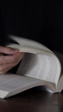 Person reading a book