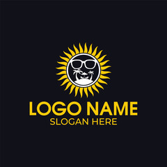 sun and Beach logo design