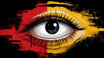 eye-catching illustration of the Germany national flag, high quality, 16:9