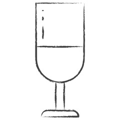 Hand drawn glass illustration icon