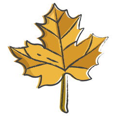 Naklejka premium Hand drawn Cannabis illustration icon
