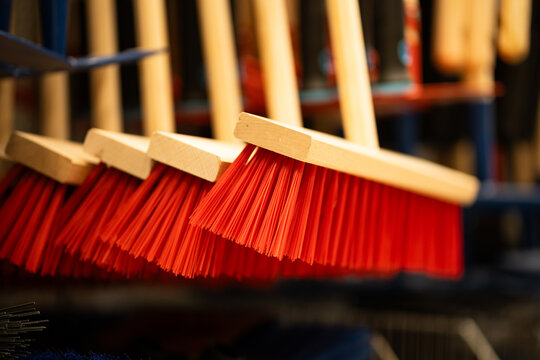 broom - broom selection - a series of cleaning tools
